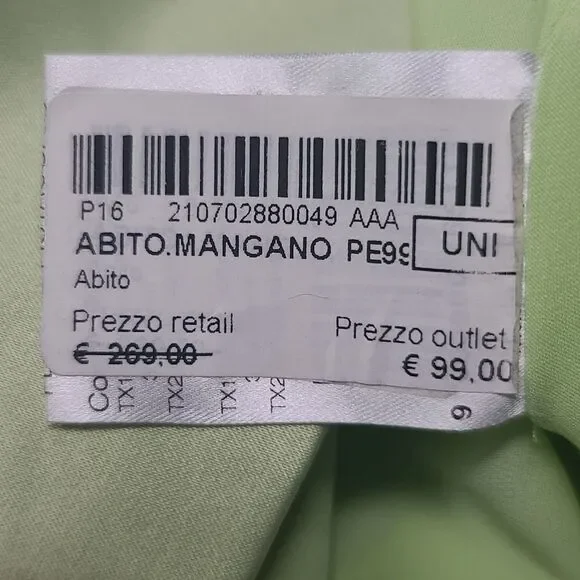 Mangano Green Satin Midi Dress, Women's Small - Picture 11 of 15